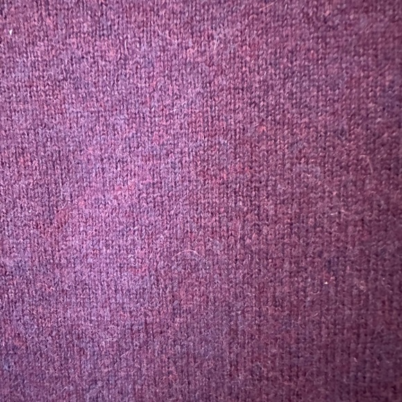 Garnet Hill Purple Cashmere Turtleneck Sweater S - Picture 3 of 5